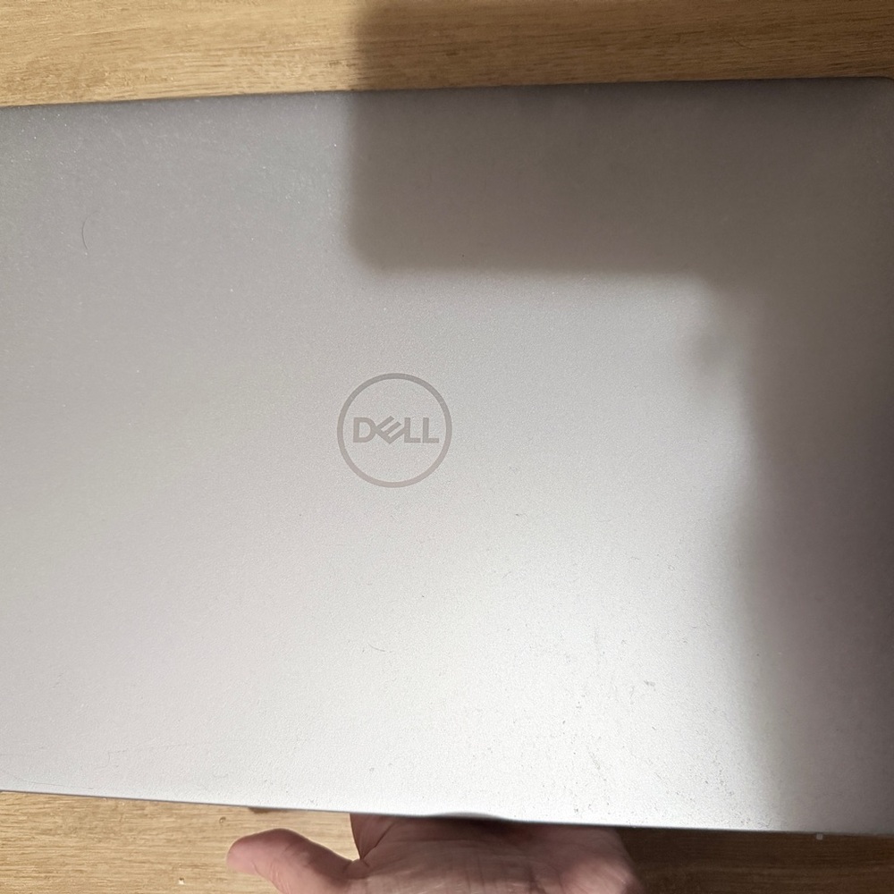 Dell Laptop in Silver with Dell Logo